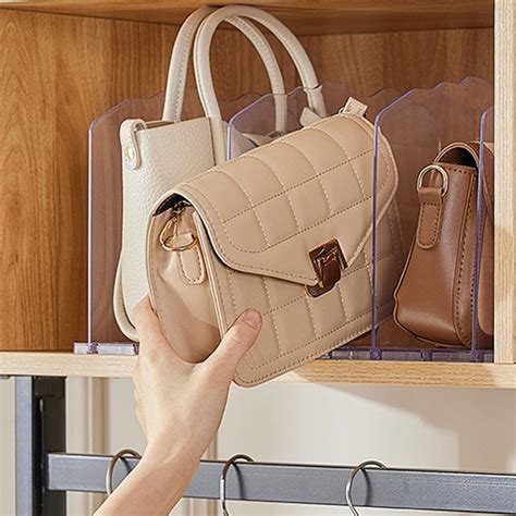 Amazon.com: Bag & Purse Organizer for Closet,Adjustable Clear Handbag ...