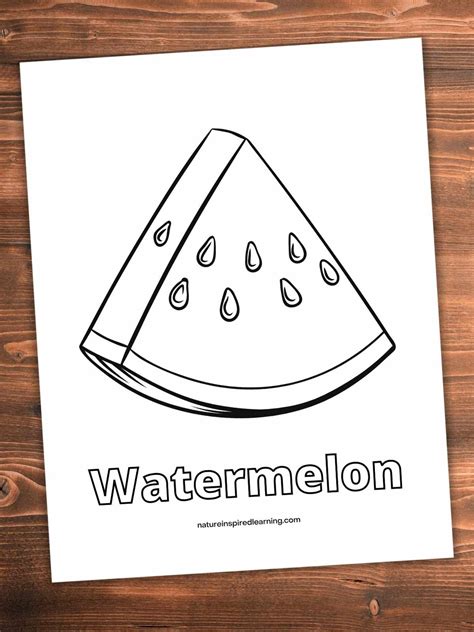 Watermellon Coloring Page
