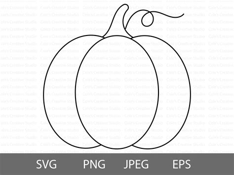 Printable Simple Pumpkin Outline - Printable Calendar Template