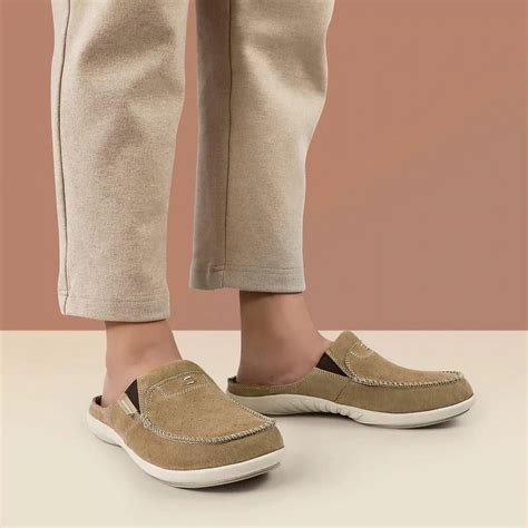 GeckoMan Men's Arch Support Slipper Loafers Plantar Faciitis Canvas ...