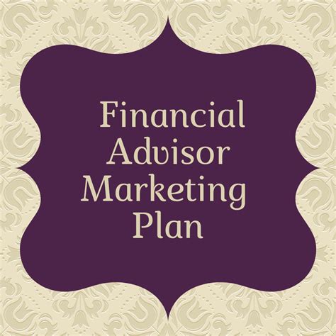 Financial Advisor Marketing Plan Template