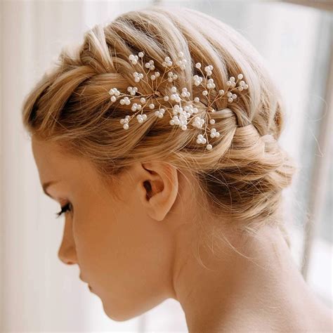 Amazon.com : 15PCS Pearl Hair Clips Wedding Hair Accessories French ...