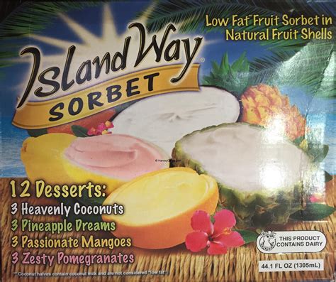 Island Way Fruit Shell Sorbet - Harvey @ Costco
