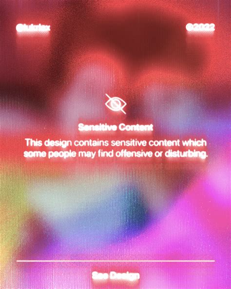 Sensitive Content - Poster :: Behance