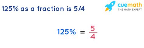 What is 125% as a fraction? [SOLVED]