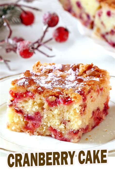 Easy Cranberry Cake - Sugar Apron