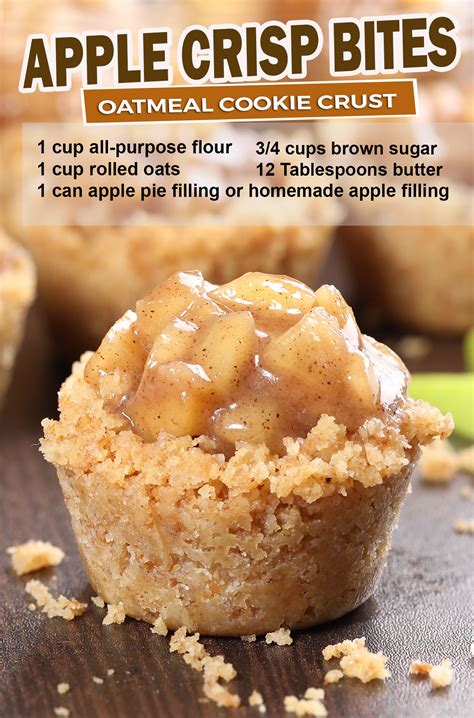Apple Crisp Bites - Cakescottage
