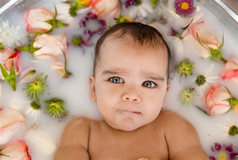 How To Make Baby Milk Bath / baby milk bath photoshoot | Baby milk bath ...