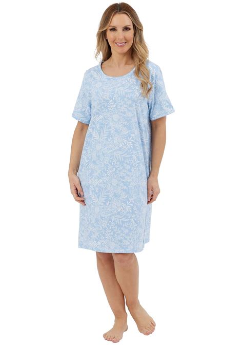 Floral Print Nightdress - Blue – Shaws Department Stores
