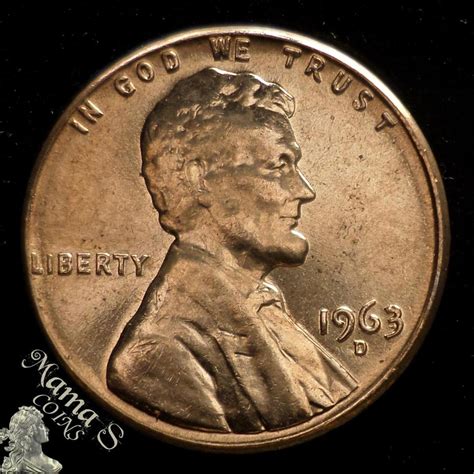 1963-D DDO FS-101 Doubled Die Error RD Lincoln Memorial Cent Penny Red ...