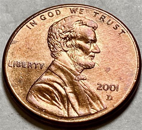 2001 D Lincoln Memorial Cent Small Cents - For Sale, Buy Now Online ...