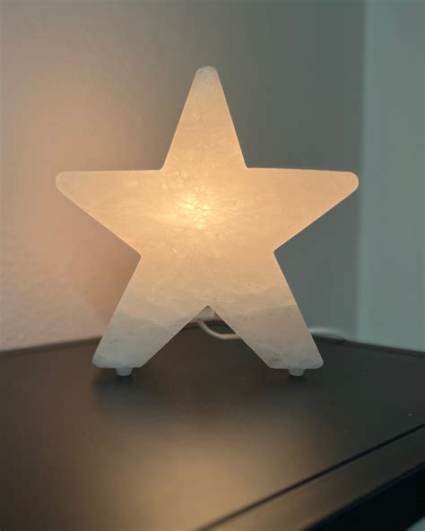 Zoutlamp groot ster wit – Lola, Moon and Stars