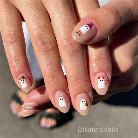 30 Best Ghost Nail Design Ideas You Should Check