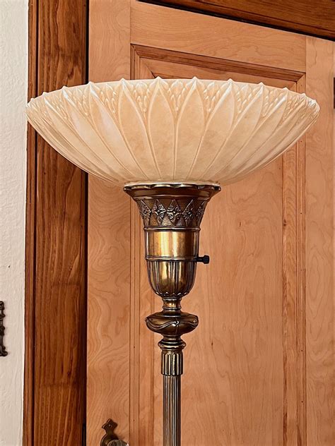 Antique TORCHIERE Lamp Shade Included Craftsman Floor Lamp - Etsy