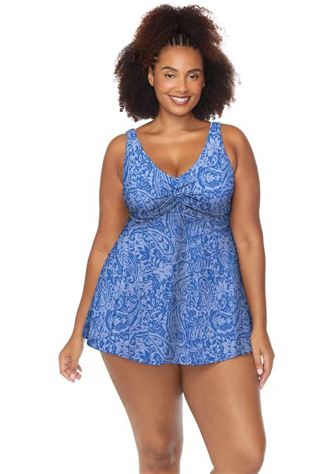 Raisins Curve Plus Size Luna Luna Lucia Swimdress | Belk