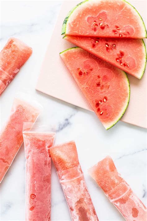 Watermelon Wine Freeze Pops - Fit Foodie Finds