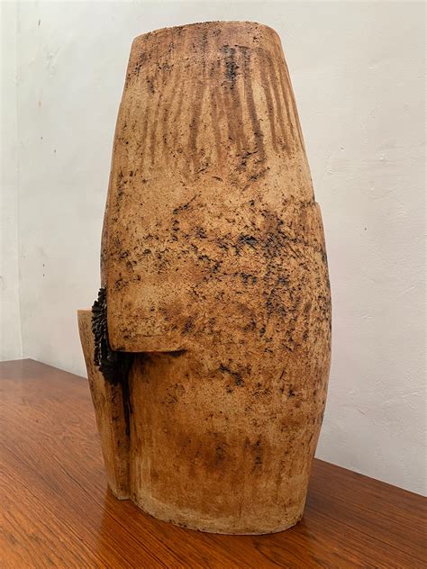 Large Midcentury Modern Ceramic Floor Vase, 1970s For Sale at 1stDibs