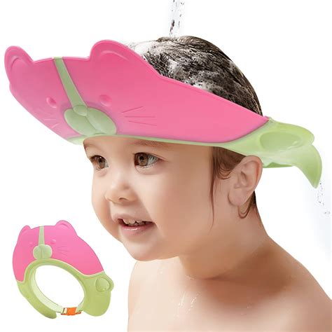 Amazon.com: Reidio Baby Shower Cap Bathing Protection Silicone ...