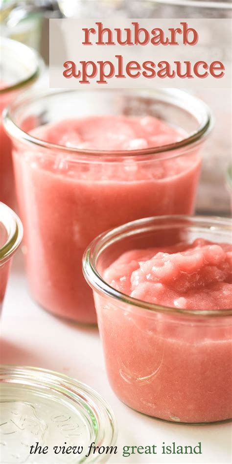 Rhubarb Applesauce • easy recipe! - Imagelien