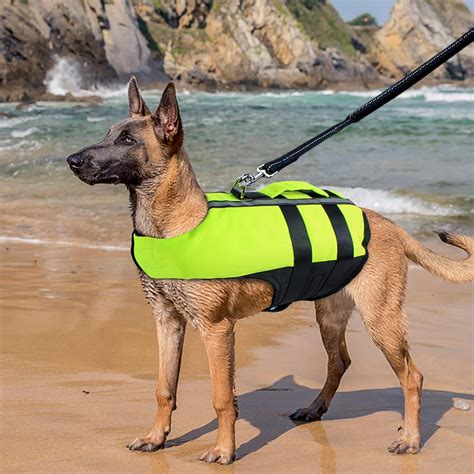 NAMSAN Dog Life Jacket Large Breed Inflatable Buoyancy Dog Swimming ...