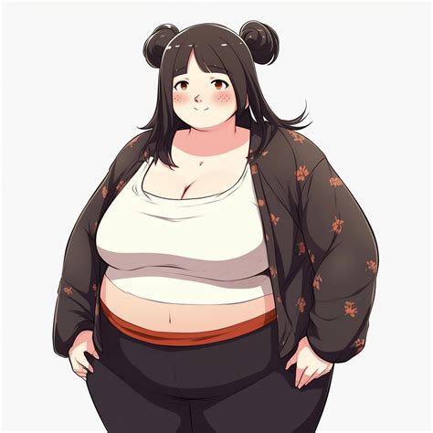 Kawaii Chubby Anime Girl Digital Download High Resolution - Etsy