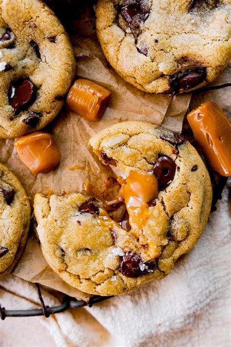 Salted Caramel Chocolate Chip Cookies | Recipe Cart | Recipe Cart