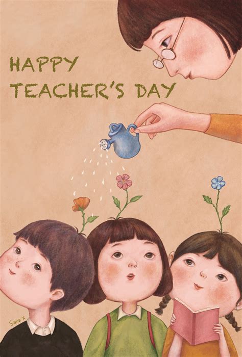 Happy teachers' day - HeyI Shaw | Ilustrações, Wallpapers bonitos, Arte ...