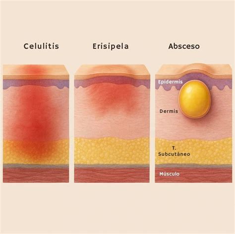 Celulitis, erisipela y absceso: así se diferencian en tu piel A simple ...