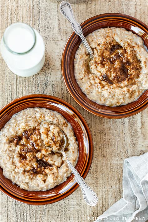 Brown Sugar Cinnamon Oatmeal | Kristine in Between