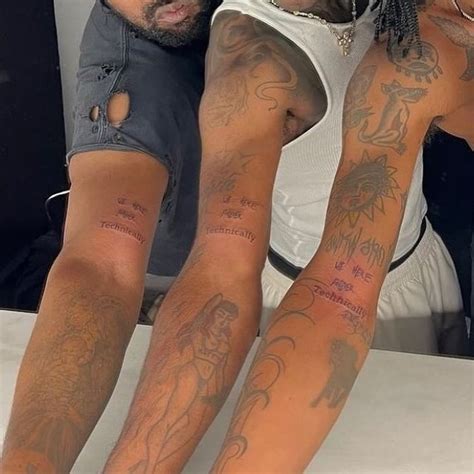 Drip | Uzi, Steve Lacy & Ye with matching “we here forever technically” ink (2022) 🖤 💉 @mezafram ...