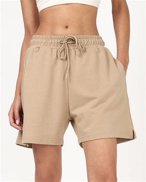 Buy Women's Taupe Brown Shorts Online at Bewakoof