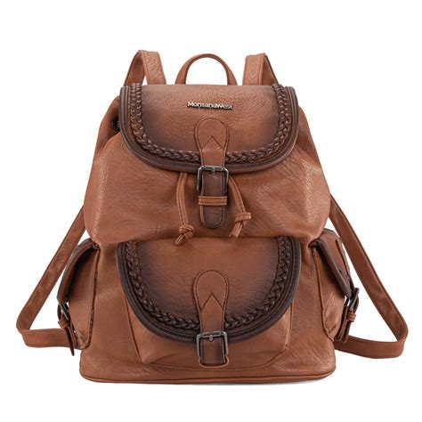 MWC-043A Montana West Stone Wash Backpack - Brown - MONTANA WEST U.S.A