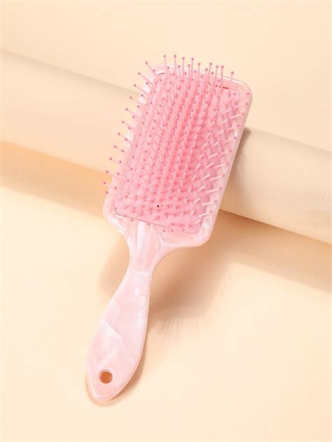 1pc Marble Hair Brush in 2025 | Hair brush, Pink brushes, Beautiful ...