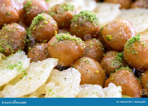 Middle Eastern Sweet Pastries Stock Photo - Image of jeri, heap: 166544168
