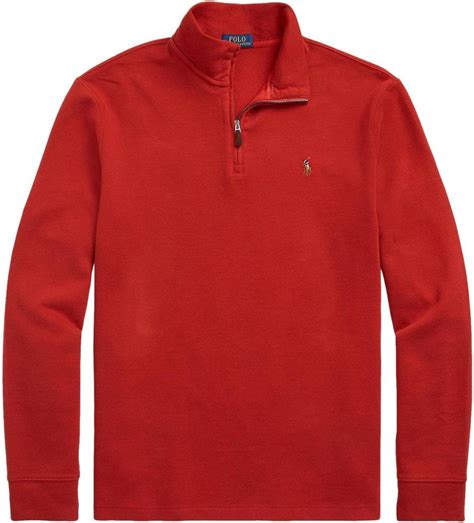 POLO RALPH LAUREN Men's Classic Estate-Rib Quarter-Zip Pullover Sweater