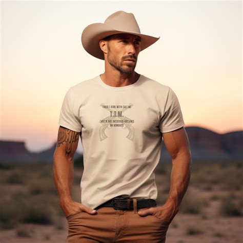 Cowboy T-Shirt for Tim | Meaning of Name | Cool Western Name Acronym Tee | Gifts for Tim - Name Acro