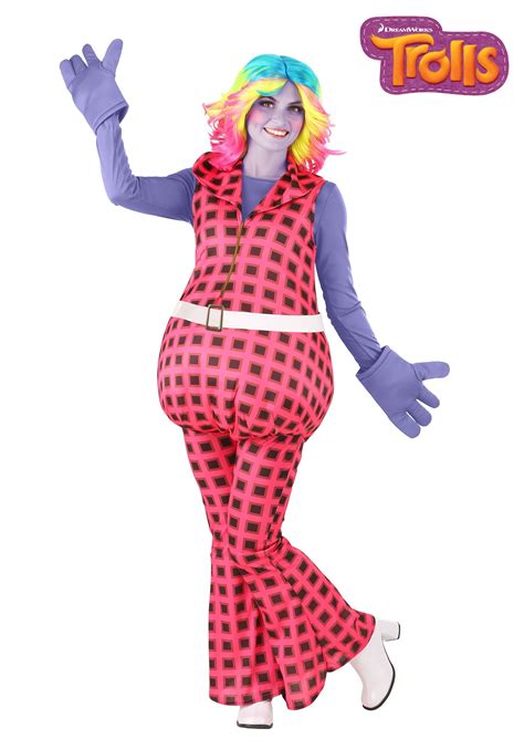 Trolls Women's Lady Glitter Sparkles Costume | Movie Costumes