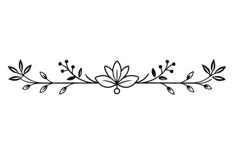 Premium Vector | A black and white picture of a flower and vine