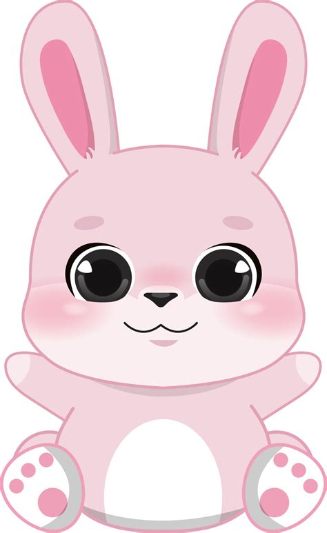 Pink Rabbit Cartoon Character 19841064 PNG