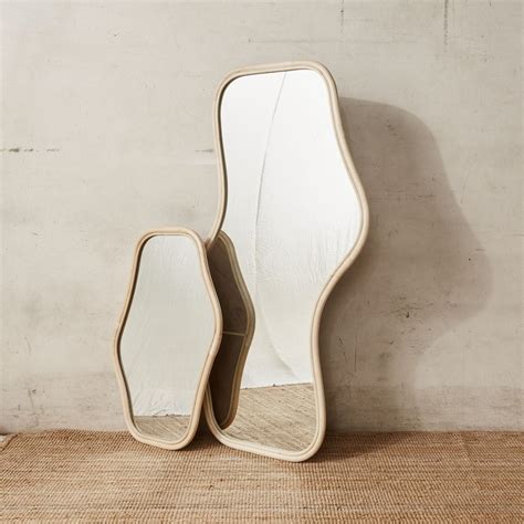 Irregular Large Decorative Floor Mirror for Home Decor – CharmyDecor