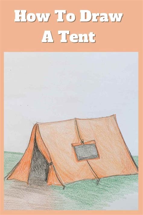 How To Draw A Tent With Simple Triangles - basicdraw.com