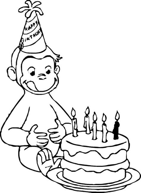 Curious george coloring pages to download and print for free