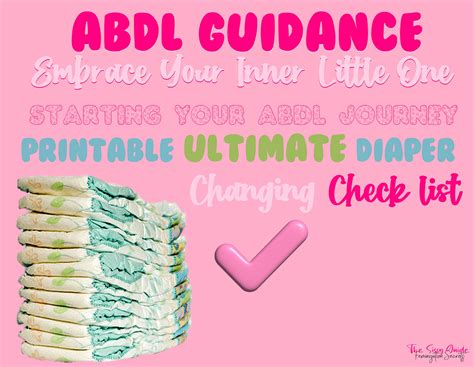 ABDL ULTIMATE Diaper Changing List Sissy Training Guide Sissy Abdl ...