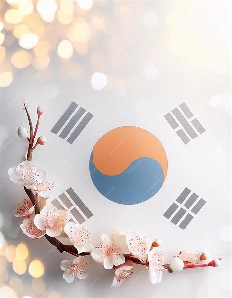 Premium Photo | 3D illustration showing various traditional elements of Korean culture on a ...