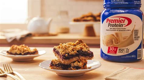 Protein Berry Crumble Bars | Premier Protein