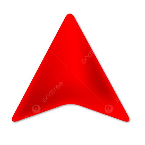 Red Navigation Arrow Map Pointer Vector, Red Navigation Pointed ...