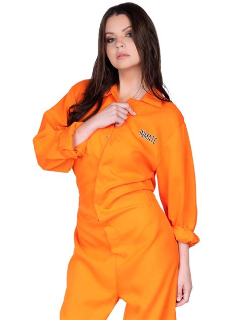Leg Avenue Orange Prison Jailbird Jumpsuit for Women – PixieSparkleShop