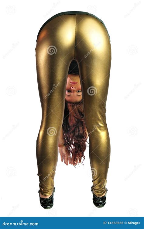 Golden Girl Bending Over stock image. Image of teenage - 14553655