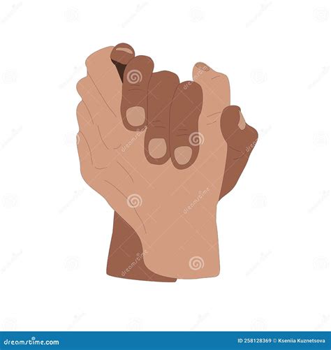 Handshake Clasping Gesture Cartoon Vector | CartoonDealer.com #105516569