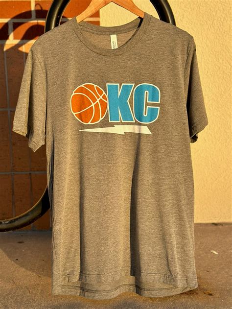OKC Basketball Tee - Blue Seven